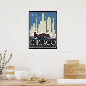 Chicago heeft alles Vintage Print (Keuken)