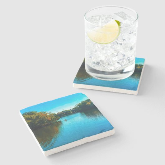 Chicago, Herfst Stenen Onderzetter (Zijkant)