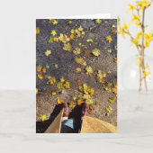 Chicago Herfst Wenskaart Kaart (Gele Bloem)