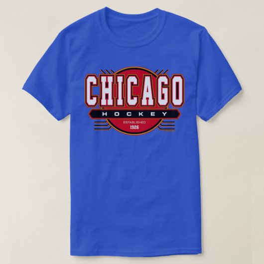 Chicago Hockey Retro Blackhawks Geïnspireerd 9 T-shirt (Design voorkant)