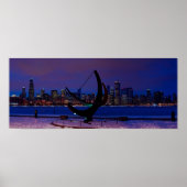 Chicago Holiday Skyline Poster (Voorkant)
