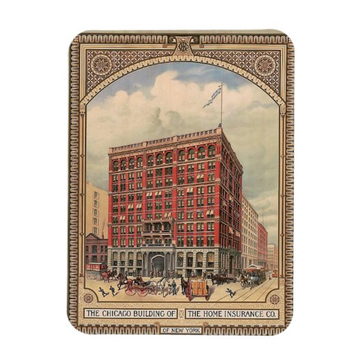 Chicago, Home Insurance Building, Magneet (Verticaal)