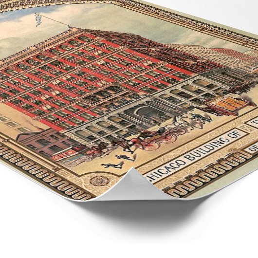 Chicago, Home Insurance Building, Poster (Hoek)