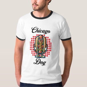 Chicago Hot dog Retro Pop Art T-shirt