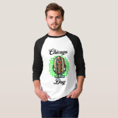 Chicago Hot dog Retro Pop Art T-shirt (Voorkant volledig)