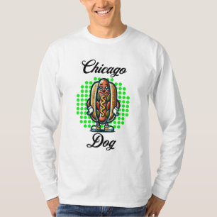 Chicago Hot dog Retro Pop Art T-shirt