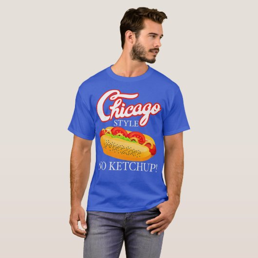 Chicago Hot Dog Zomer Stijl 4th van juli Geen Gift T-shirt (Voorkant volledig)