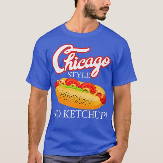 Chicago Hot Dog Zomer Stijl 4th van juli Geen Gift T-shirt (Voorkant)