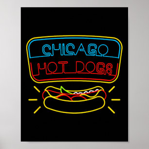 Chicago Hot Dogs En Bbq-saus Poster