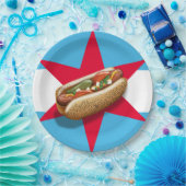 Chicago hotdog party papier bord (Feest)