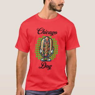 Chicago Hotdog Retro Pop Art T-shirt