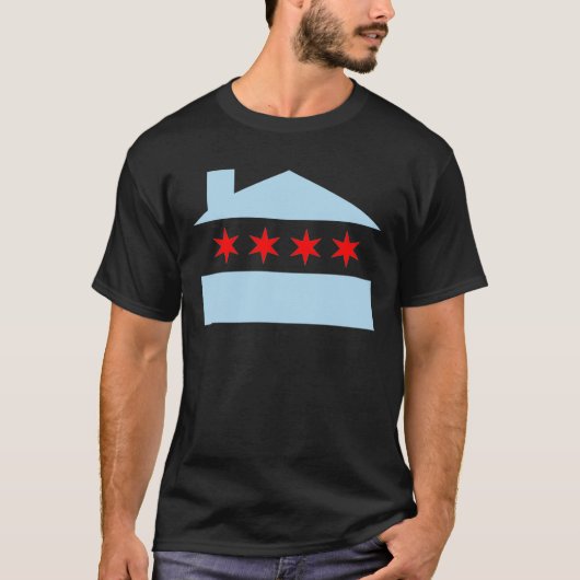 Chicago House Flag T-shirt (Voorkant)