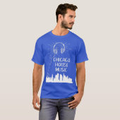 Chicago House Music Techno Electronic Dance DJ T-shirt (Voorkant volledig)