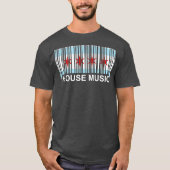 Chicago House Muziek - Barcode EDM DJ Illinois T-shirt (Voorkant)