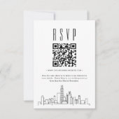 Chicago Huwelijk QR code RSVP (Voorkant)