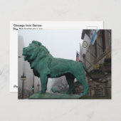 Chicago Icons, Art Institute Lion Briefkaart (Voorkant / Achterkant)