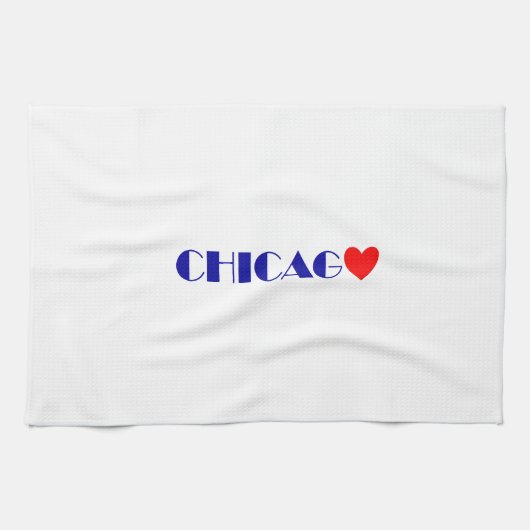 chicago ik hou ervan theedoek (Horizontaal)