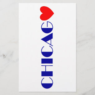 chicago ik hou van briefpapier