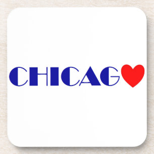 Chicago ik hou van jou bier onderzetter