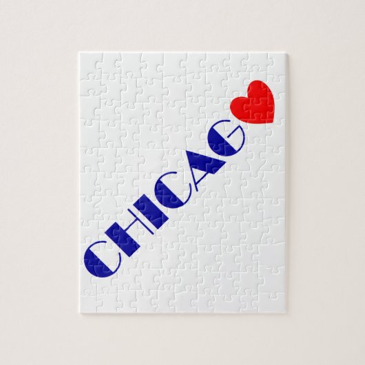 Chicago ik hou van jou legpuzzel (Verticaal)