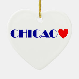 chicago ik hou van keramisch ornament