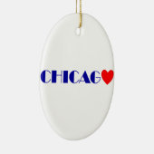 chicago ik hou van keramisch ornament (Rechts)