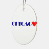 chicago ik hou van keramisch ornament (Links)