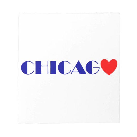 chicago ik hou van notitieblok (Voorkant)