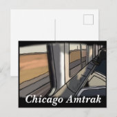 Chicago, IL-amtrak Briefkaart (Voorkant / Achterkant)