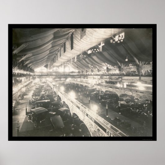 Chicago, IL Auto Show Foto 1907 Poster (Voorkant)