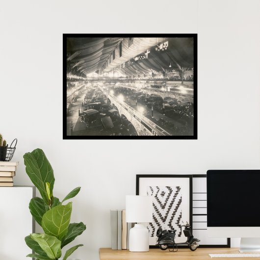 Chicago, IL Auto Show Foto 1907 Poster (Thuiskantoor)