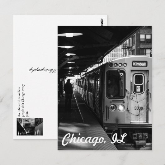 Chicago, IL Briefkaart (Voorkant / Achterkant)