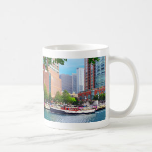 Chicago IL - Chicago River nabij Centennial Founta Koffiemok