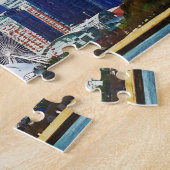 Chicago IL - Chicago Skyline and Navy Pier Legpuzzel (Zijkant)