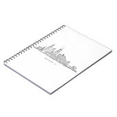 Chicago IL Cityscape Illustration Notitieboek (Linkerzijde)