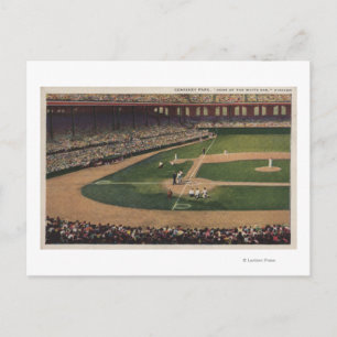 Chicago, IL - Comiskey Park, Home Bord, Basebal Briefkaart