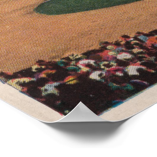 Chicago, IL - Comiskey Park, Home Bord, Basebal Poster (Hoek)