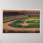 Chicago, IL - Comiskey Park, Home Bord, Basebal Poster (Voorkant)