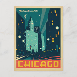 Chicago, IL - de Magnificante Mile 2 Briefkaart