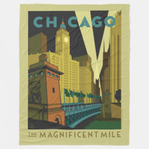 Chicago, IL - De schitterende Mile Fleece Deken