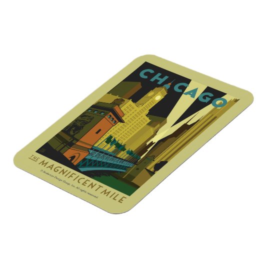 Chicago, IL - De schitterende Mile Magneet (Linkerzijde)