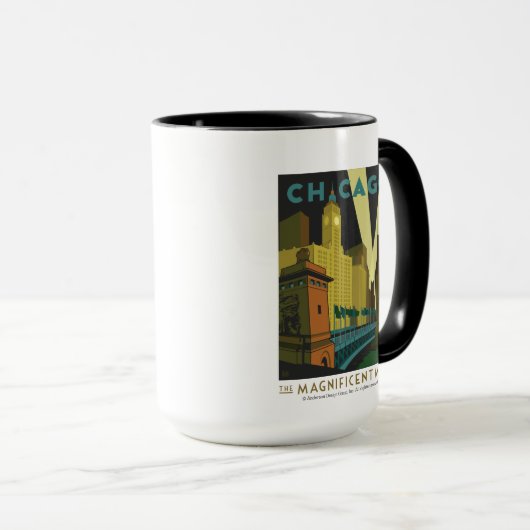 Chicago, IL - De schitterende Mile Mok (Voorkant rechts)