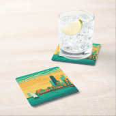 Chicago, IL - Geniet van de Lakefront Kartonnen Onderzetters (Insitu)