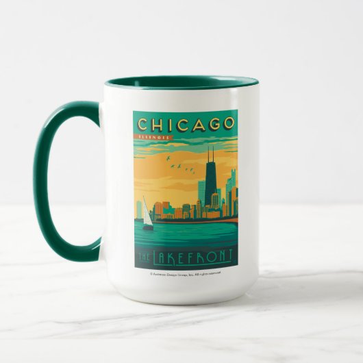 Chicago, IL - Geniet van de Lakefront Mok (Links)