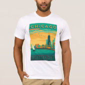 Chicago, IL - Geniet van de Lakefront T-shirt (Voorkant)