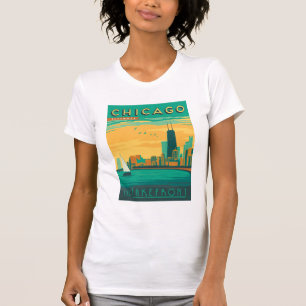 Chicago, IL - Geniet van de Lakefront T-shirt