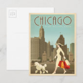 Chicago, IL - Geniet van Michigan Avenue Briefkaart (Voorkant / Achterkant)
