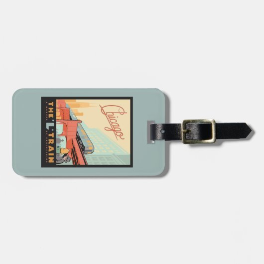 Chicago, IL-L-trein Bagagelabel (Voorkant horizontaal)