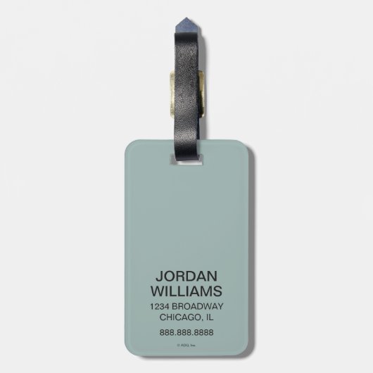 Chicago, IL-L-trein Bagagelabel (Achterkant verticaal)