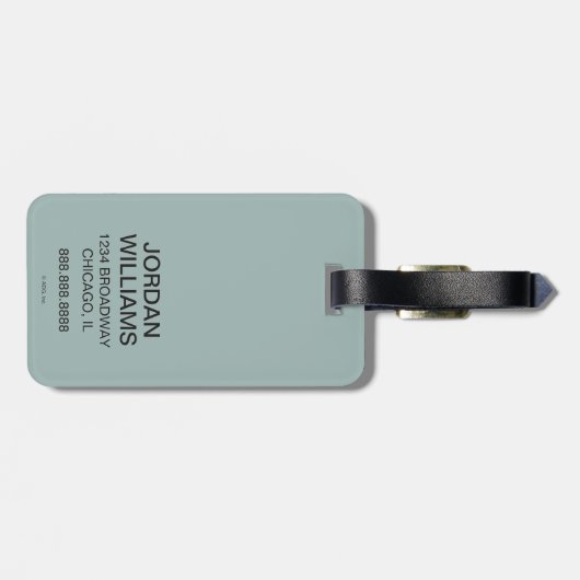 Chicago, IL-L-trein Bagagelabel (Achterkant horizontaal)